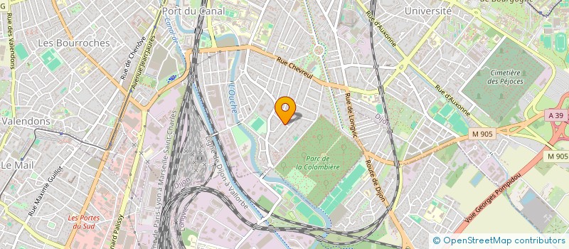 localisation de l'entreprise LES PANIERS DE LA COLOMBIERE  DIJON