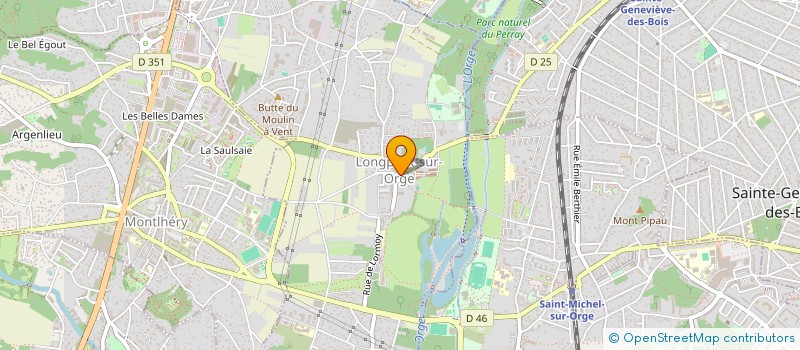 localisation de l'entreprise LES PANIERS DE LONGPONT  LONGPONT-SUR-ORGE