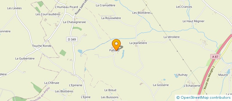 localisation de l'entreprise LES PANIERS DE MARIE à CHEMILLE-EN-ANJOU