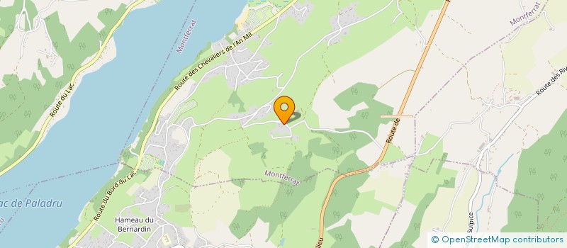 localisation de l'entreprise LES PANIERS DU LAC  MONTFERRAT