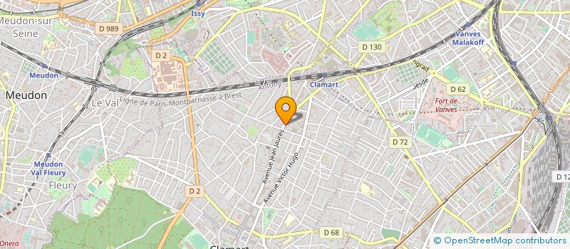 localisation de l'entreprise LES PANIERS DU MOULIN DE PIERRE à CLAMART