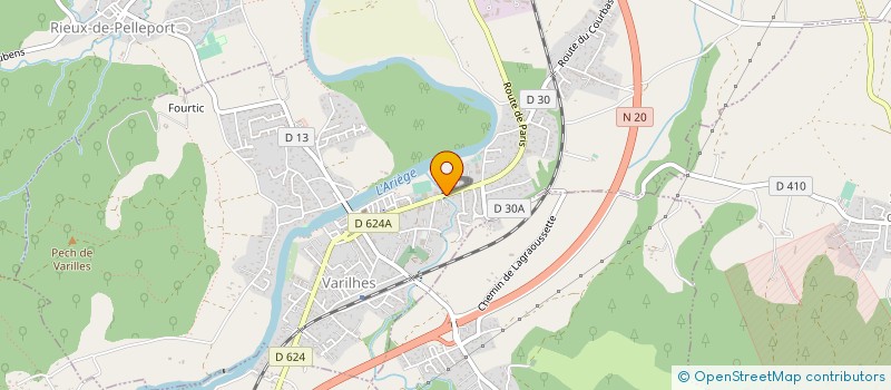 localisation de l'entreprise LES PANIERS DU VAL D'ARIEGE à VARILHES