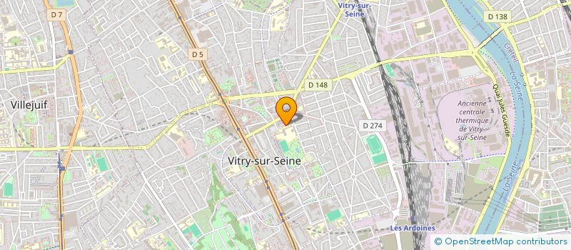 localisation de l'entreprise LES PANIERS SOLIDAIRES à VITRY-SUR-SEINE