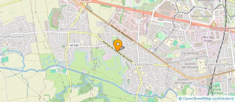 localisation de l'entreprise LES PANIFICATEURS REUNIS  ECKBOLSHEIM