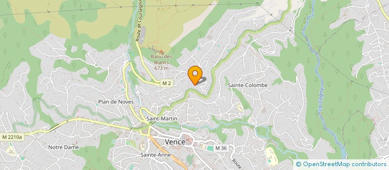 localisation de l'entreprise LES PANORAMAS II  VENCE