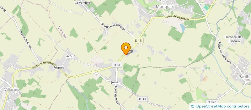 localisation de l'entreprise LES PANTHERES DE L'OGOOUE  MONTJOIRE