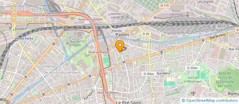 localisation de l'entreprise LES PANTINOIS à PANTIN
