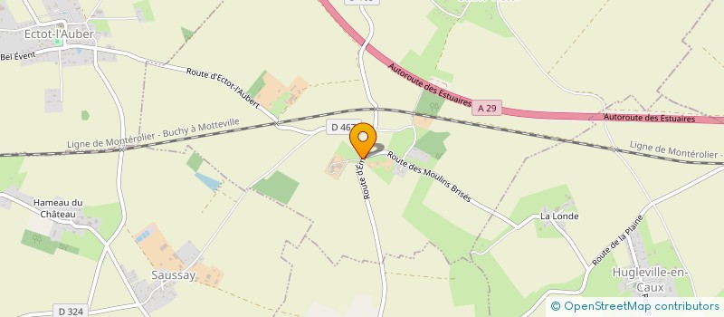 localisation de l'entreprise LES PAONS DE FRETTEMEULE  ANCRETIEVILLE-SAINT-VICTOR