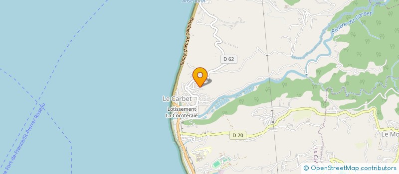 localisation de l'entreprise LES PAPAYERS  LE CARBET