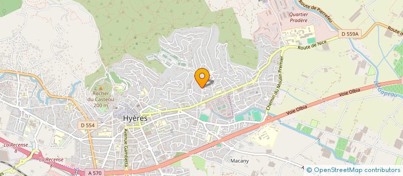 localisation de l'entreprise LES PAPAYES à HYERES