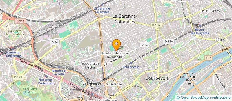 localisation de l'entreprise LES PAPETERIES DE L EUROPE à COURBEVOIE