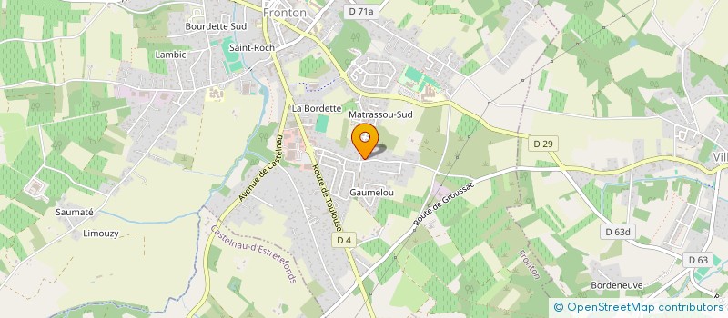 localisation de l'entreprise LES PAPETERIES MIDI PYRENEES à FRONTON
