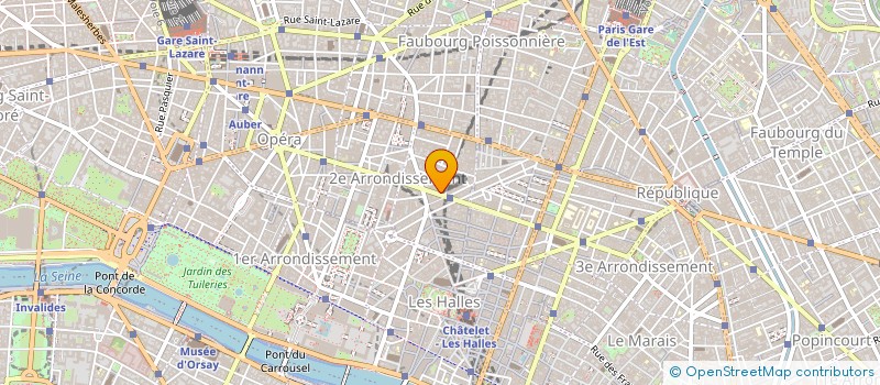 localisation de l'entreprise LES PAPETERIES REAUMUR  PARIS