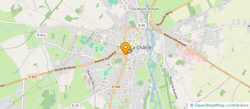 localisation de l'entreprise LES PAPIERS à LA CHATRE