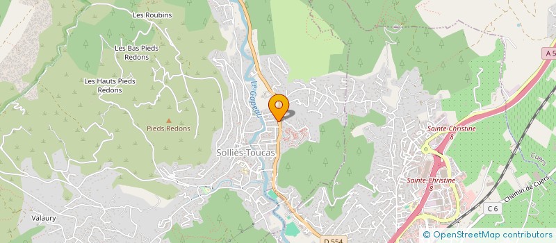 localisation de l'entreprise LES PAPILLES  SOLLIES-TOUCAS