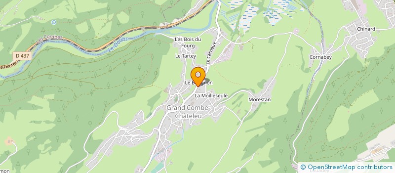 localisation de l'entreprise LES PAPILLES  GRAND'COMBE-CHATELEU