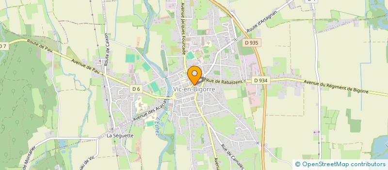 localisation de l'entreprise LES PAPILLES  VIC-EN-BIGORRE