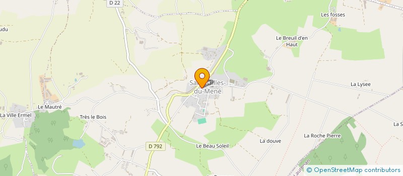 localisation de l'entreprise LES PAPILLES ENCHANTEES à LE MENE
