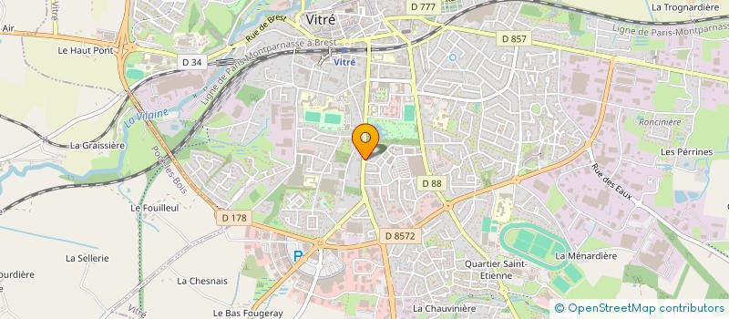localisation de l'entreprise LES PAPILLONS  VITRE