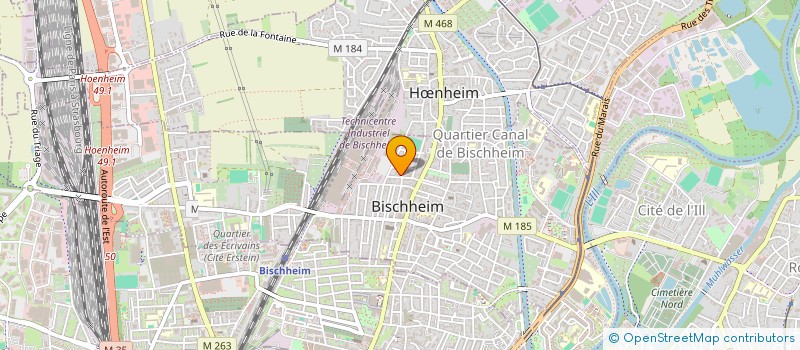 localisation de l'entreprise LES PAPILLONS à BISCHHEIM