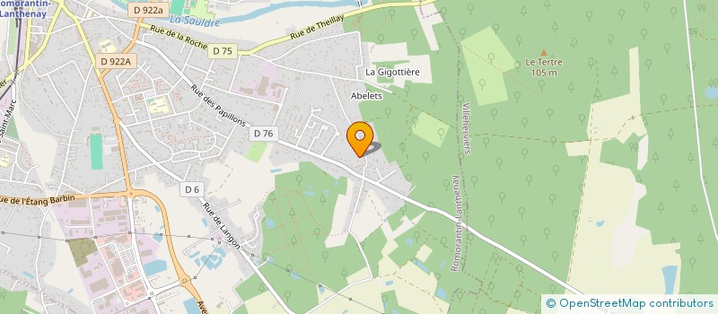 localisation de l'entreprise LES PAPILLONS  ROMORANTIN-LANTHENAY