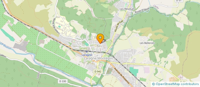 localisation de l'entreprise LES PAPILLONS  LARAGNE-MONTEGLIN