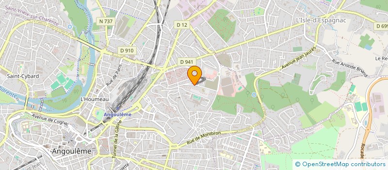 localisation de l'entreprise LES PAPILLONS ARTISTIQUES à ANGOULEME