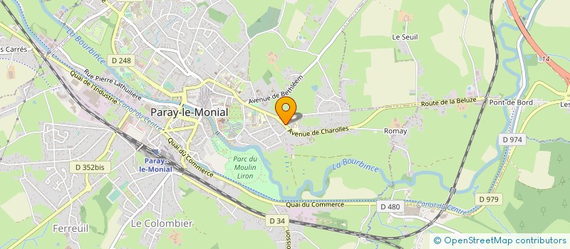 localisation de l'entreprise LES PAPILLONS BLANCS D'ENTRE SAONE ET LOIRE à PARAY-LE-MONIAL