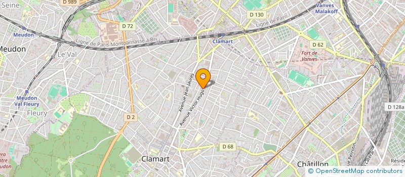 localisation de l'entreprise LES PAPILLONS BLANCS REEDUCA à CLAMART