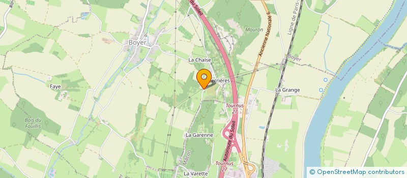 localisation de l'entreprise LES PAPILLONS BLANCS TOURNUS ET REGION  TOURNUS