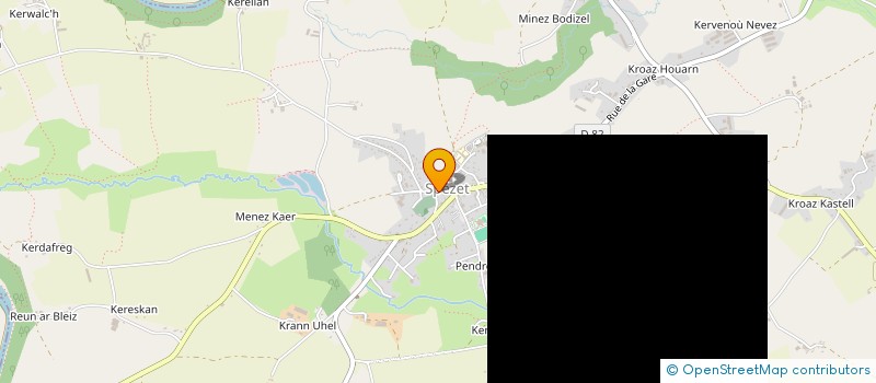 localisation de l'entreprise LES PAPILLONS BLEUS DE SPEZET  SPEZET