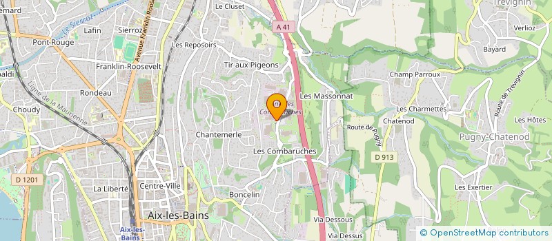 localisation de l'entreprise LES PAPILLONS D AIX à AIX-LES-BAINS