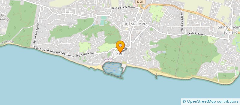 localisation de l'entreprise LES PAPILLONS DE JARD à JARD-SUR-MER