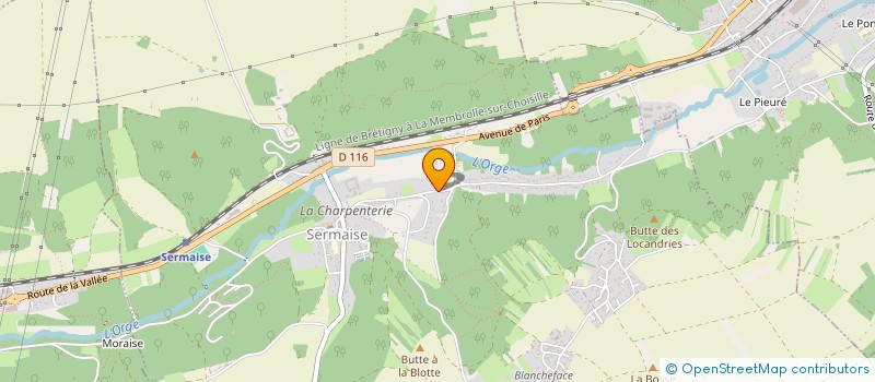 localisation de l'entreprise LES PAPILLONS DORES  SERMAISE