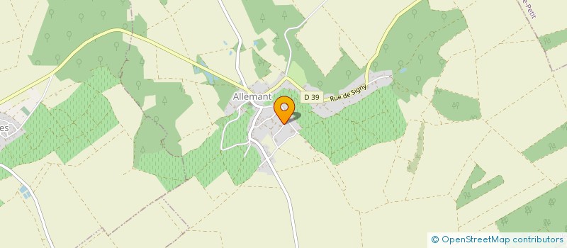 localisation de l'entreprise LES PAPILLONS DU LARRY  ALLEMANT