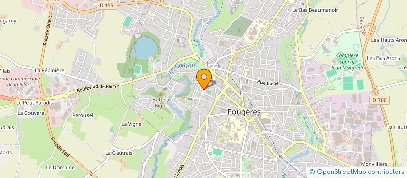 localisation de l'entreprise LES PAPILLONS DU MERCREDI à FOUGERES