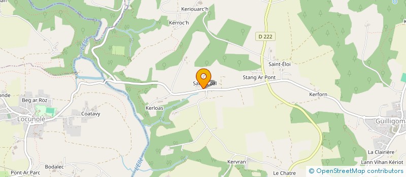 localisation de l'entreprise LES PAPILLONS JAUNES  GUILLIGOMARC'H