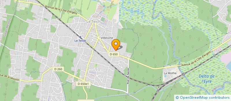 localisation de l'entreprise LES PAPILLONS ZEBRES à LE TEICH