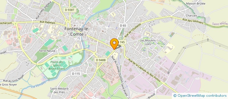 localisation de l'entreprise LES PAPILLOTES à FONTENAY-LE-COMTE