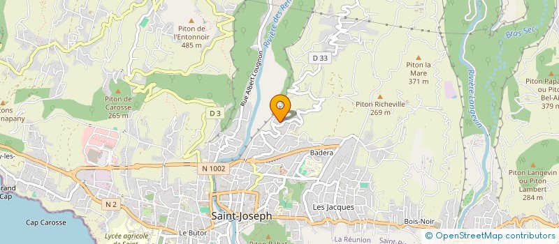 localisation de l'entreprise LES PAPYS DU SUD à SAINT-JOSEPH