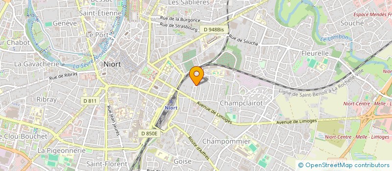 localisation de l'entreprise LES PAPYS-GATEAUX  NIORT