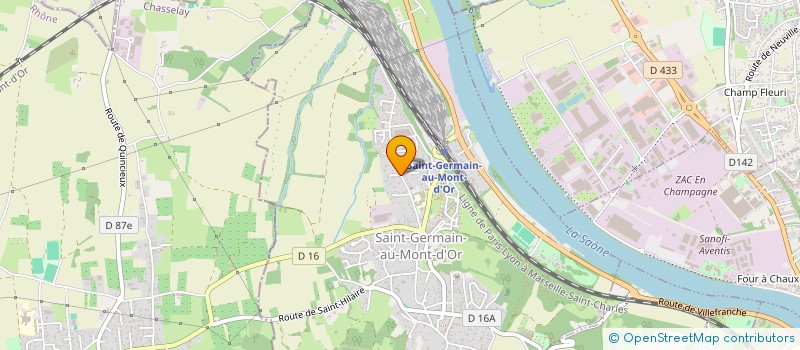 localisation de l'entreprise LES PAQUERETTES  SAINT-GERMAIN-AU-MONT-D'OR