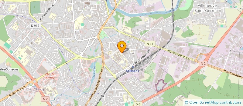 localisation de l'entreprise LES PAQUERETTES à SOISSONS