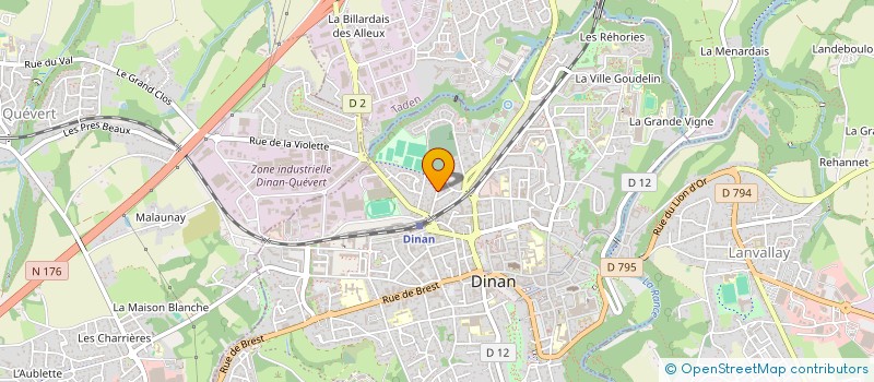 localisation de l'entreprise LES PAQUERETTES  DINAN