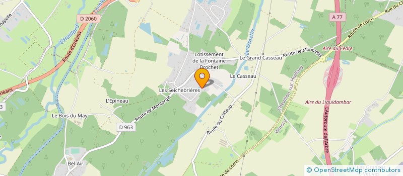 localisation de l'entreprise LES PAQUERETTES BLEUES  CHEVILLON-SUR-HUILLARD
