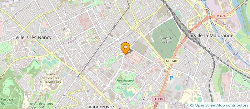 localisation de l'entreprise LES PARABOLEURS  VANDUVRE-LES-NANCY