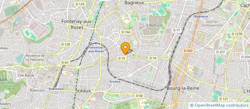 localisation de l'entreprise LES PARADIS à FONTENAY-AUX-ROSES