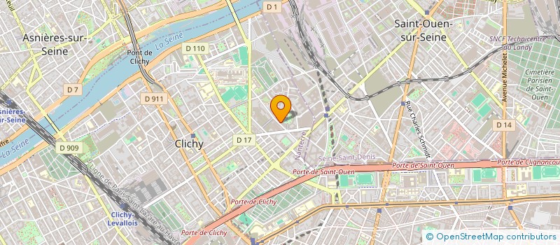 localisation de l'entreprise LES PARADIS ARTIFICIELS à CLICHY