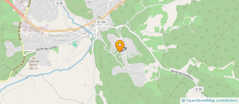 localisation de l'entreprise LES PARADIS DE JAVI  FLASSANS-SUR-ISSOLE