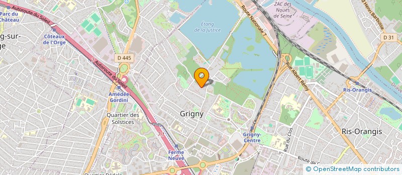 localisation de l'entreprise LES PARADISIERS  GRIGNY